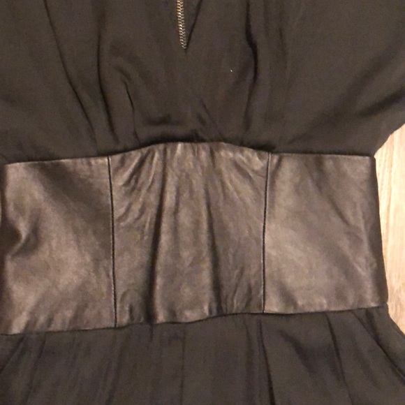Bebe Real Leather & Modal Faux Silk Kimono Romper XXS / XS - Picture 3 of 6